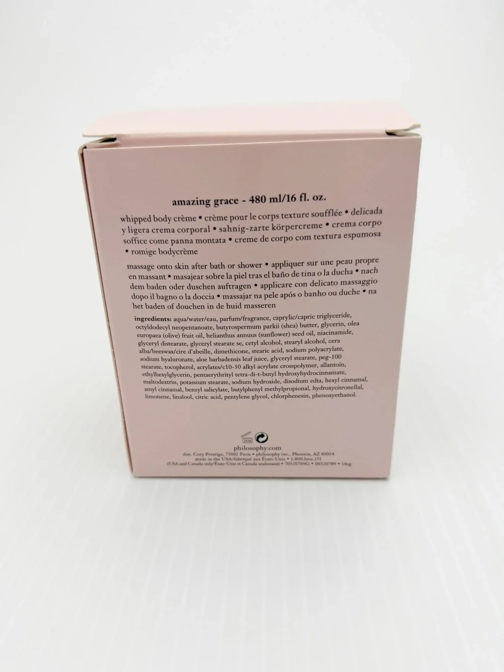 Philosophy Amazing Grace Whipped Body Cream 16 Oz